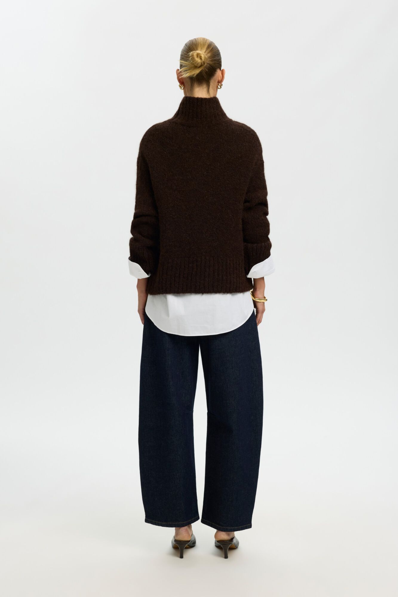 Selected Camisola de alpaca gola alta