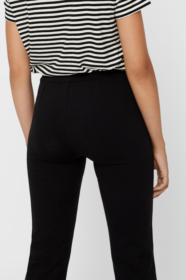 Vero Moda Mid-rise flared trousers Preto