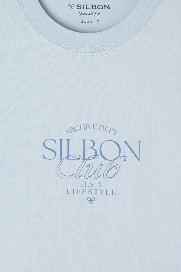 Silbon Camiseta silbon club com ajuste especial Cinzento