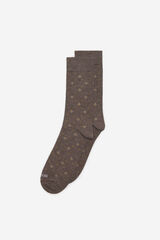 Cortefiel Motif socks Dark brown