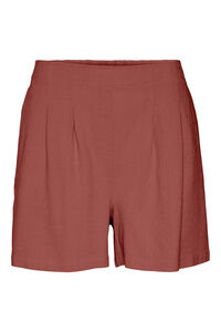 Cortefiel Shorts de lino Rojo