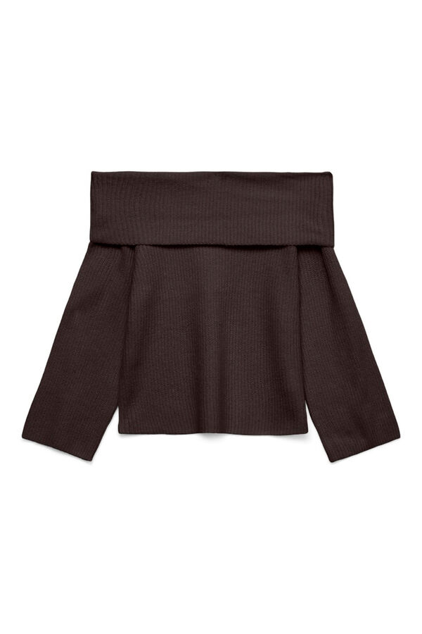 Vero Moda Camisola ombro a ombro  Castanho