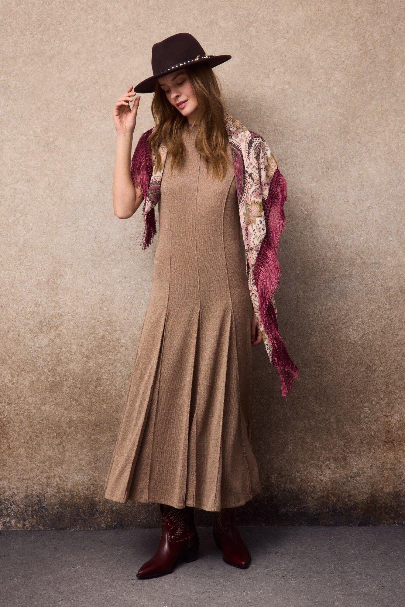 Slowlove Vestido em algod&atilde;o melange