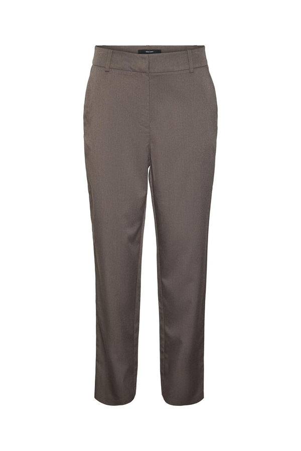 Cortefiel Straight suit trousers Brown