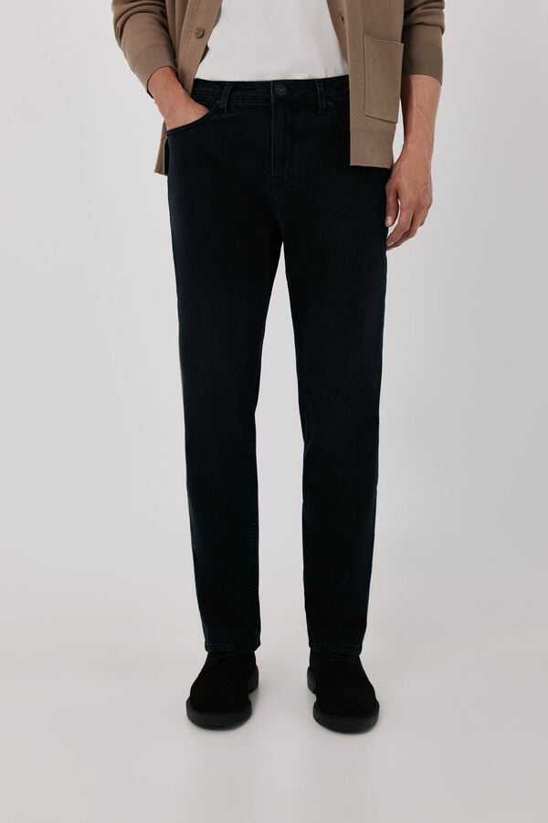 Cortefiel Regular fit jeans Black