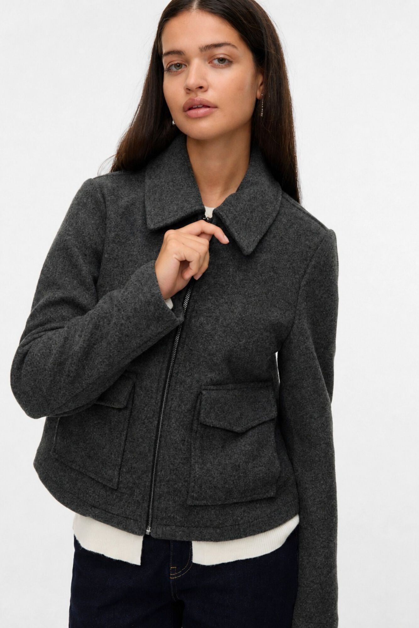 Vero Moda Casaco de fazenda com bolsos