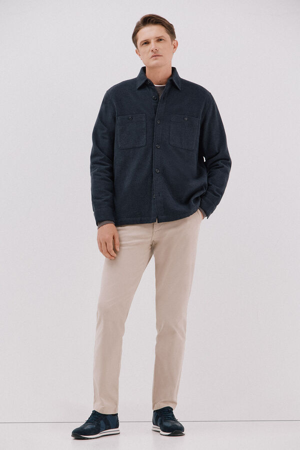 Cortefiel Sobrecamisa acolchada Azul marino