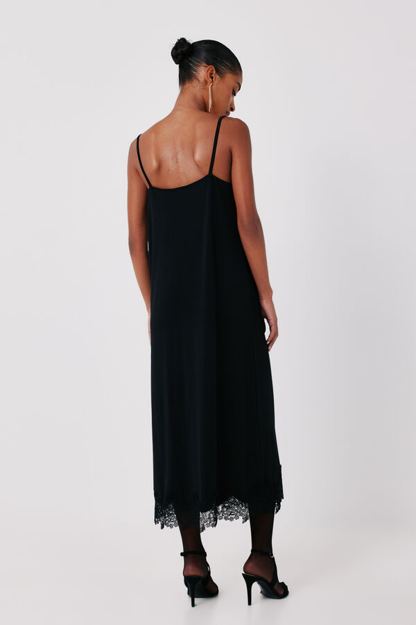 Cortefiel Lingerie dress Black