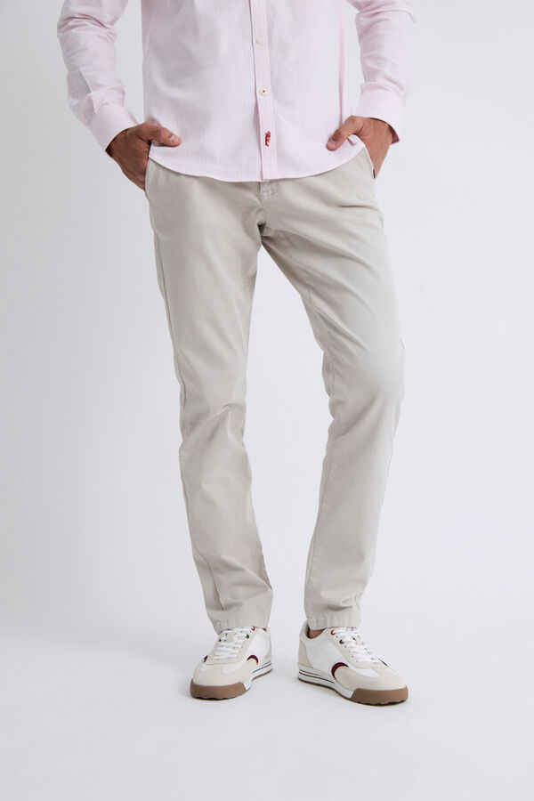 Williot Calças chino justas Cinzento