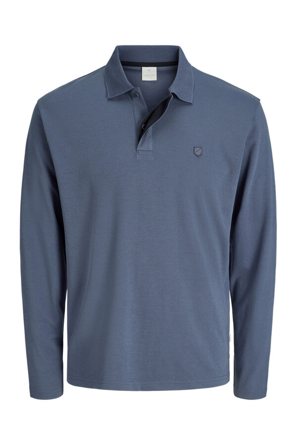Jack & Jones Camisa polo clássica de manga comprida Azul