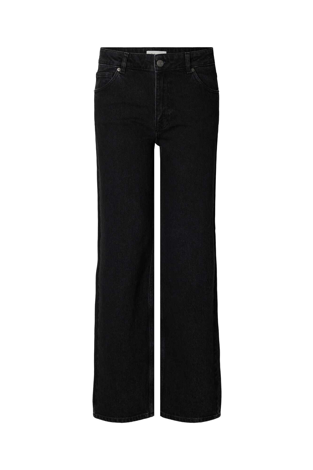 Selected Jeans wide leg em algod&atilde;o