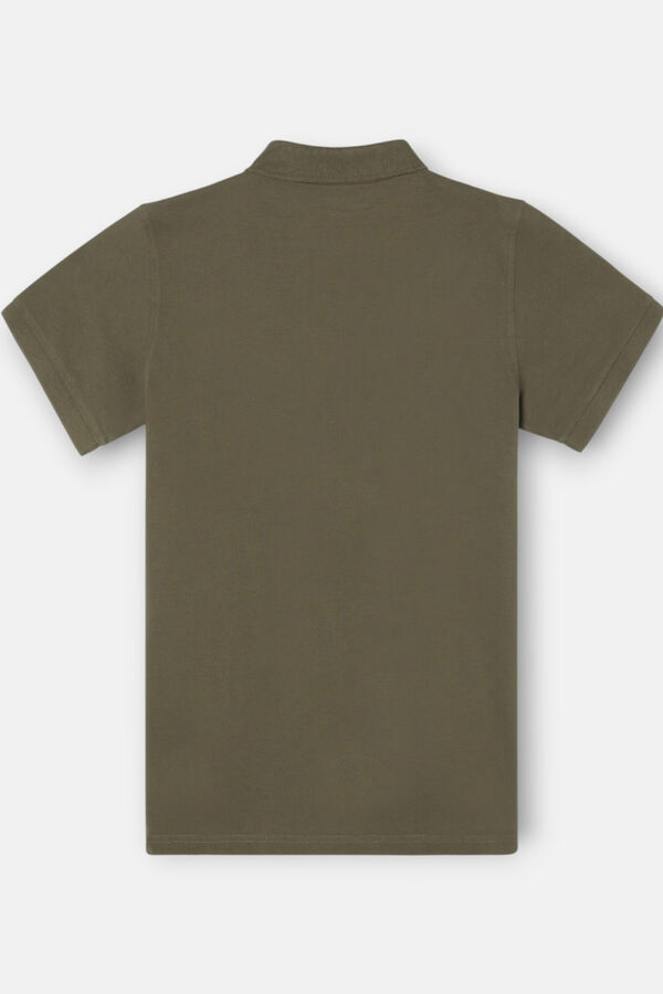 Silbon Polo liso cl&aacute;ssica Verde