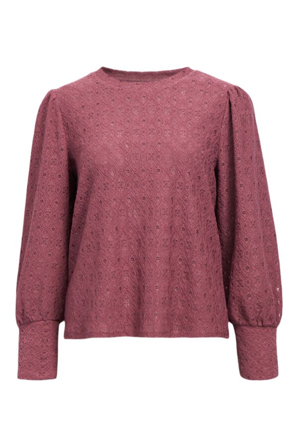 Object Structured long sleeve top Fuchsia
