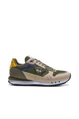 Spagnolo Men's casual running sneakers Green