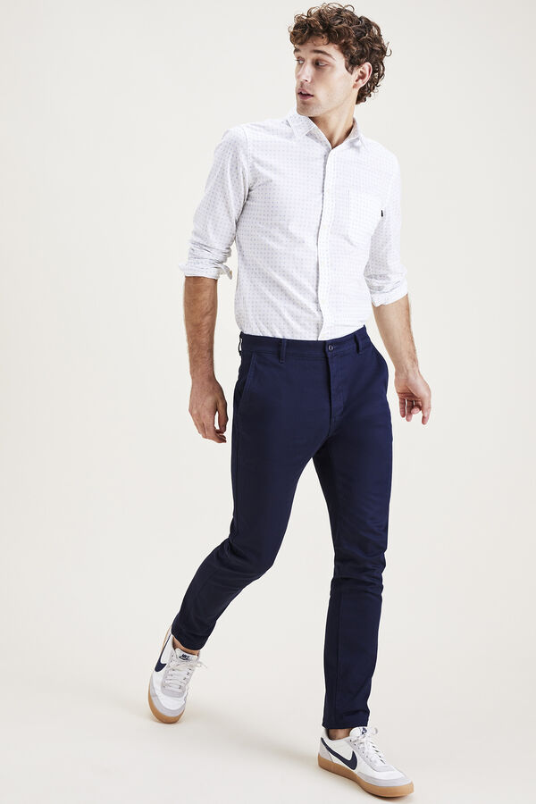 Dockers Calças chino skinny fit original Azul