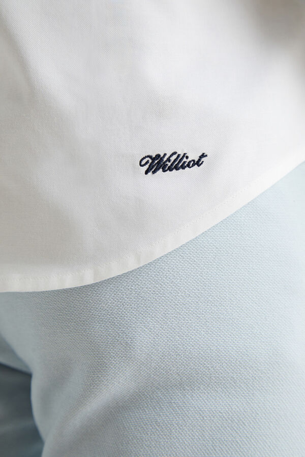 Williot Camisa Oxford Slim Fit Branco