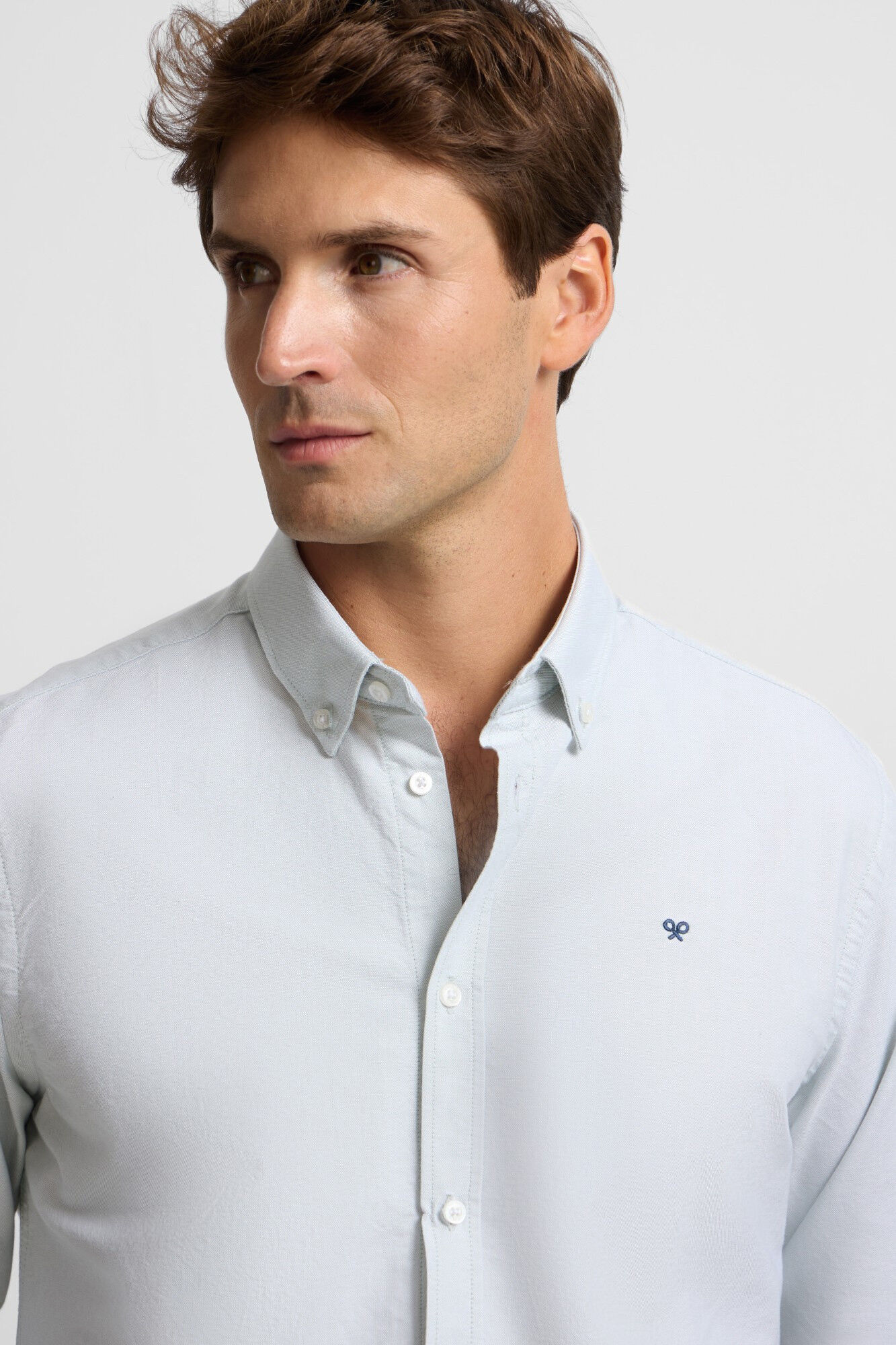 Silbon Raquete de camisa esportiva Oxford
