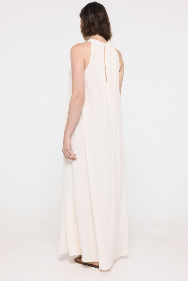 Vero Moda Vestido longo fluído com halter  Branco