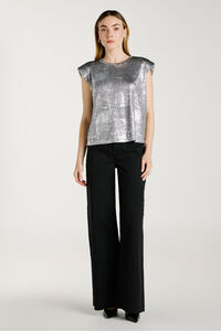 Vila Calça calça de perna larga