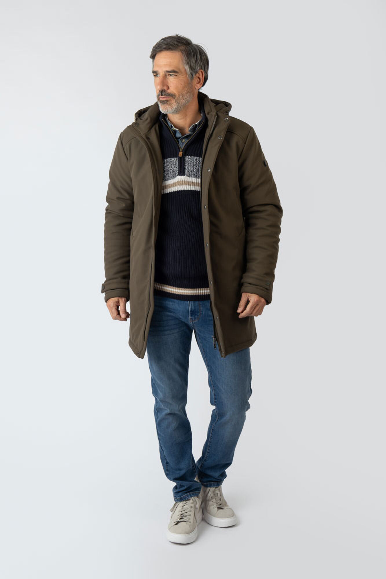 Privata Chaqueta larga con capucha