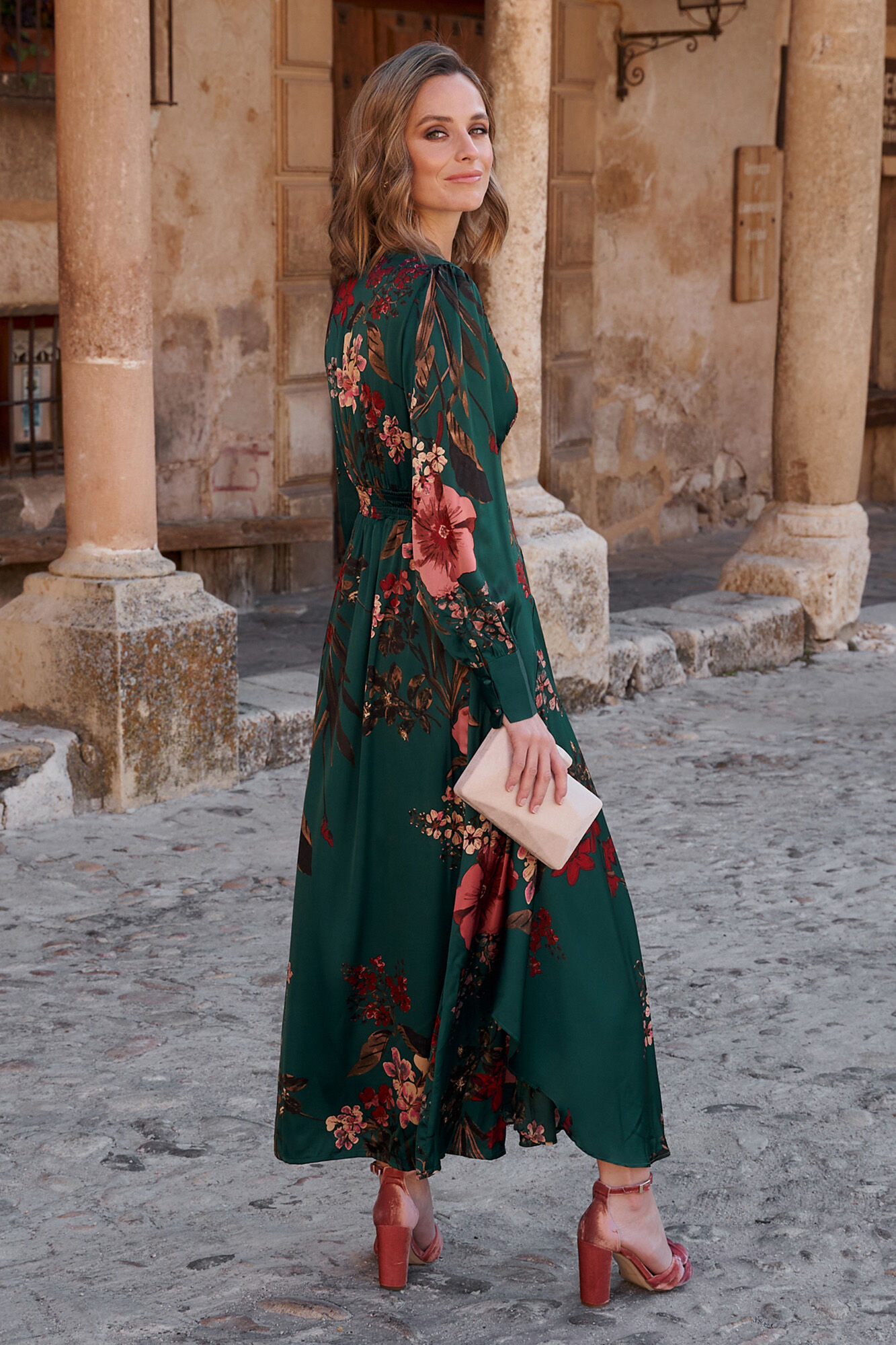 Vestido verde cortefiel on sale