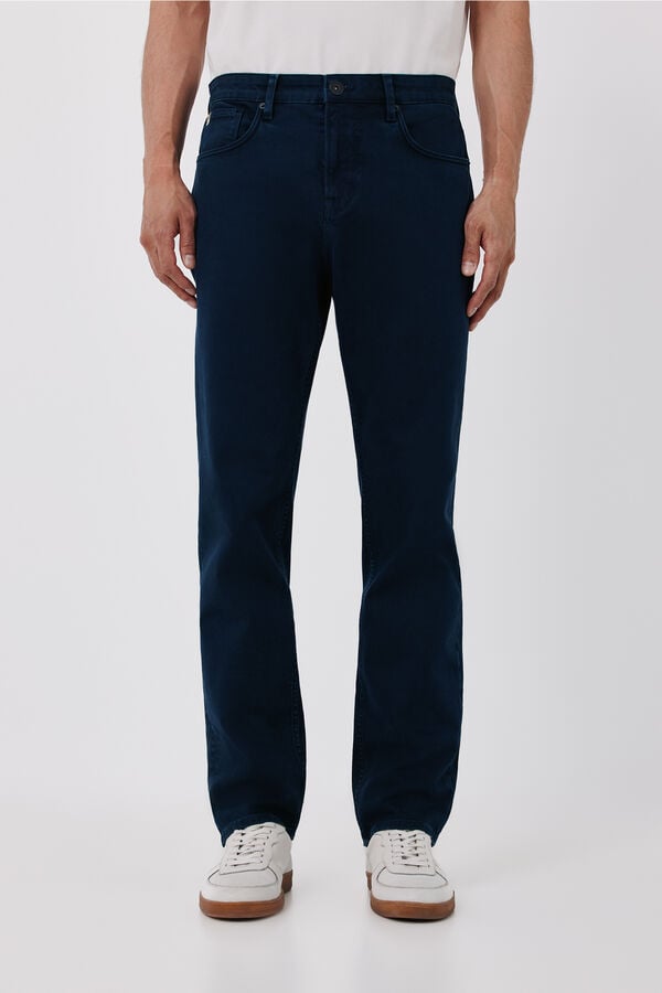 Cortefiel Regular fit 5 pocket jeans Navy