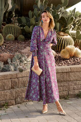 Polín Et Moi Vestido flores morado Lila