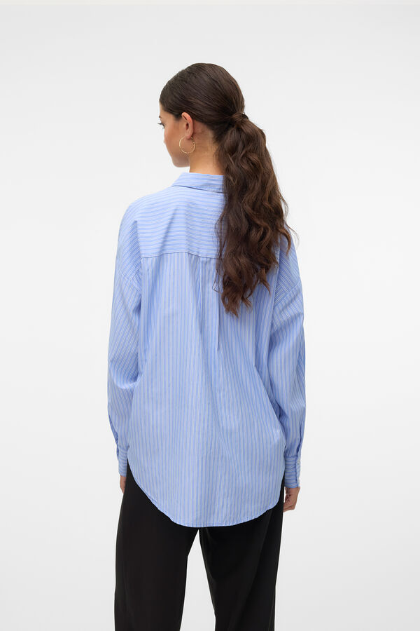 Vero Moda Camisa oversize de manga comprida Azul