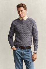 Gant Camisola de gola redonda Azul