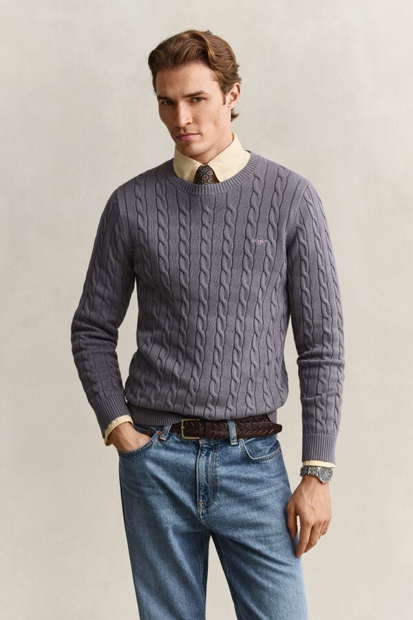 Gant Camisola de gola redonda Azul
