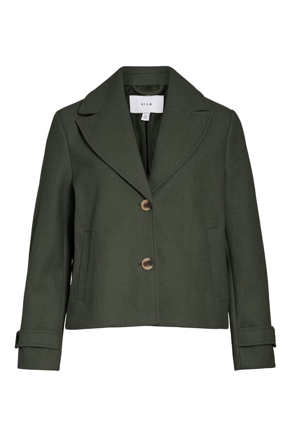 Vila Short cloth jacket Dark green