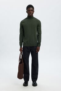Selected Camisola de gola de algodão orgânico 