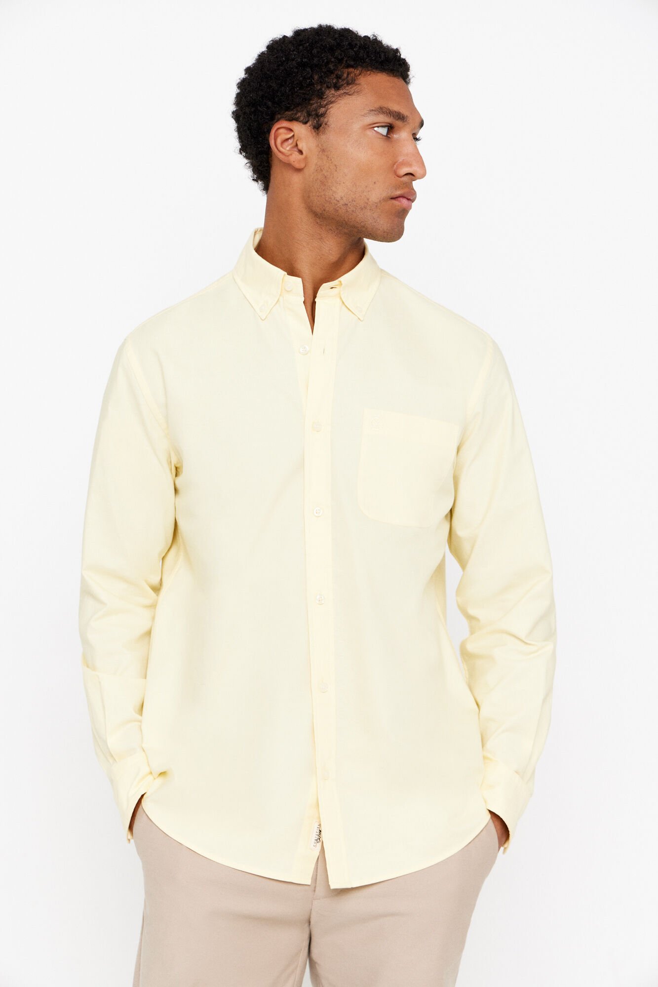 Camisa oxford liso Camisas de hombre Cortefiel