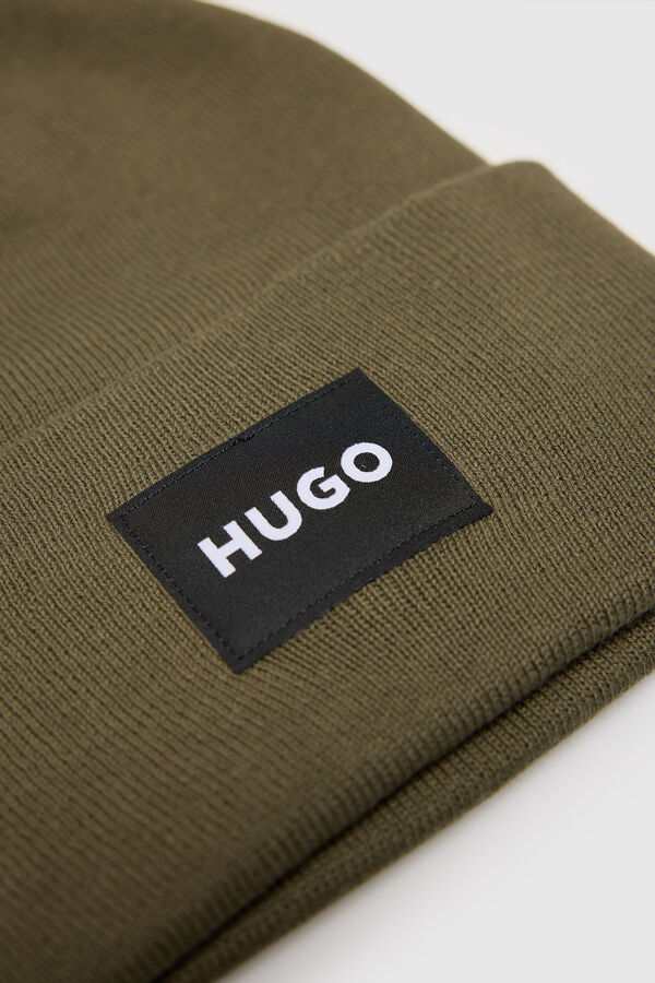 HUGO Chapéu de malha Tostado