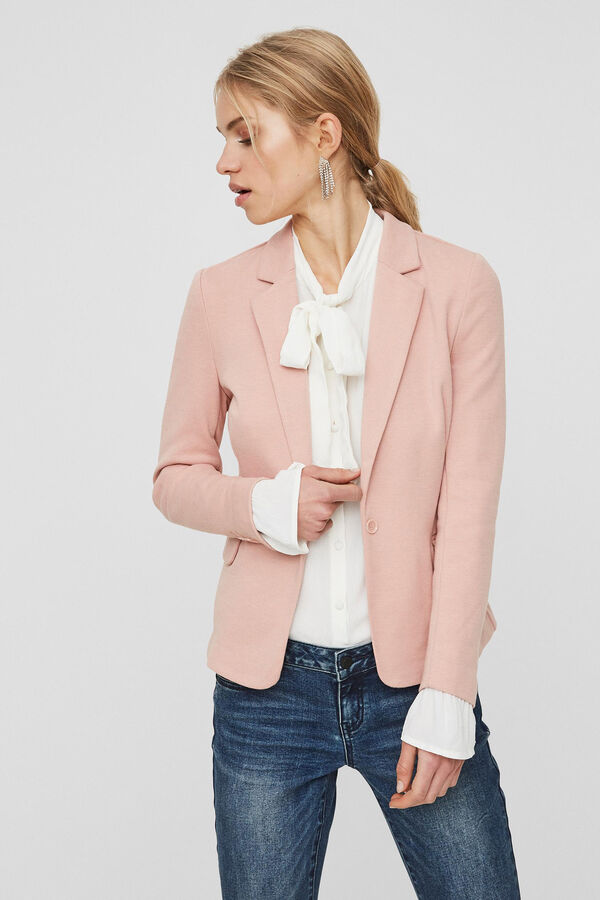 Cortefiel Long-sleeved jacket with pockets Pink