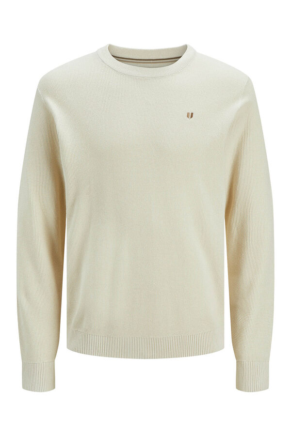 Jack & Jones Suéter fino estruturado Branco