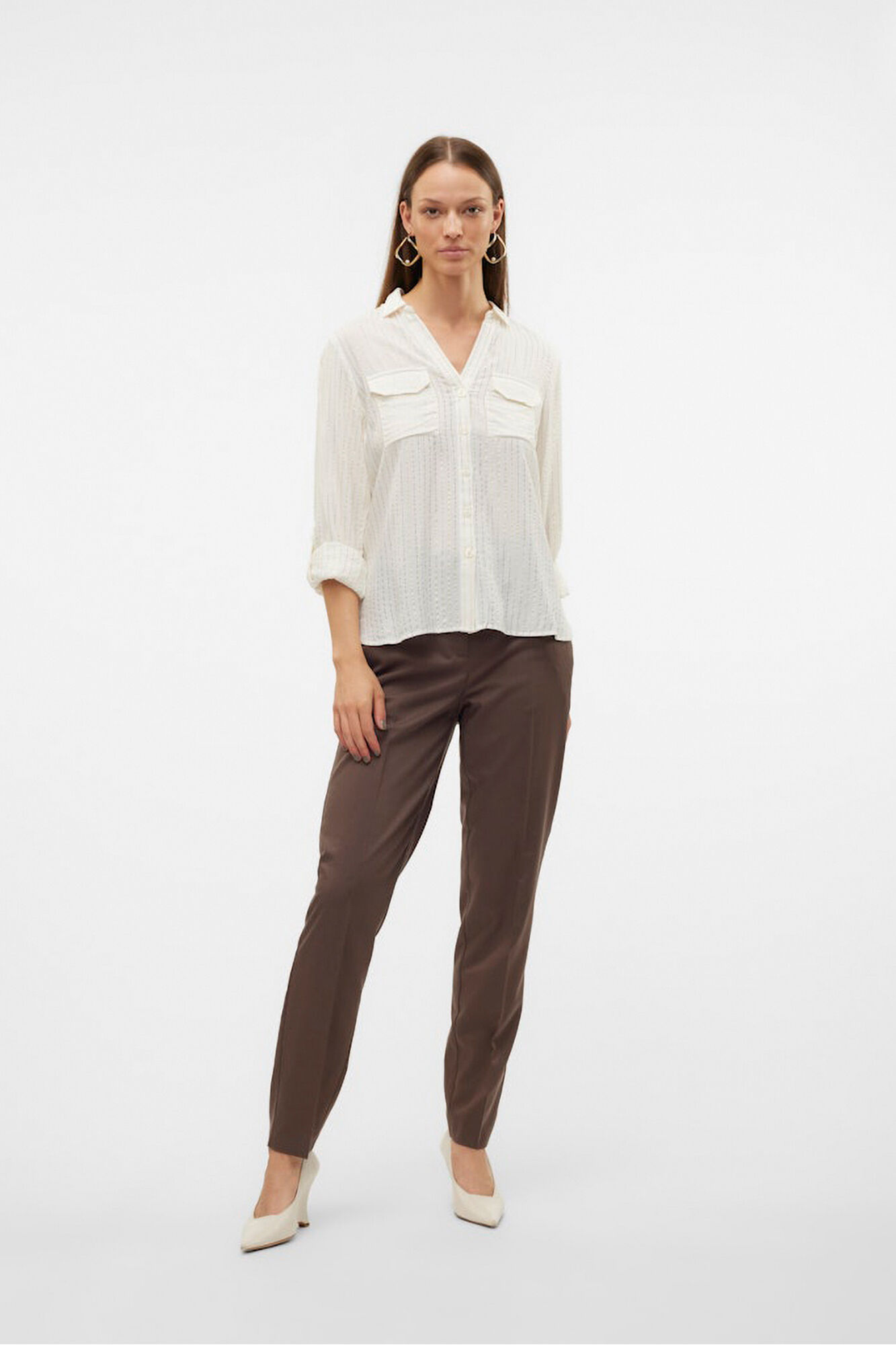 Vero Moda Camisa b&aacute;sica de manga larga