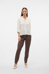 Vero Moda Camisa básica de manga comprida  Branco
