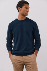 Cortefiel Fine knit jumper Navy