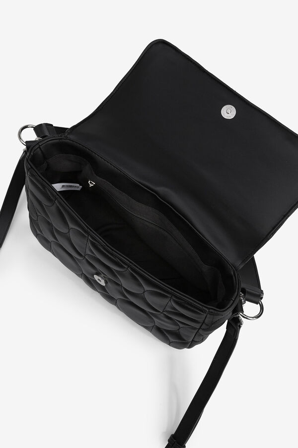 Vilanova Bolsa acolchoada com lapela Preto