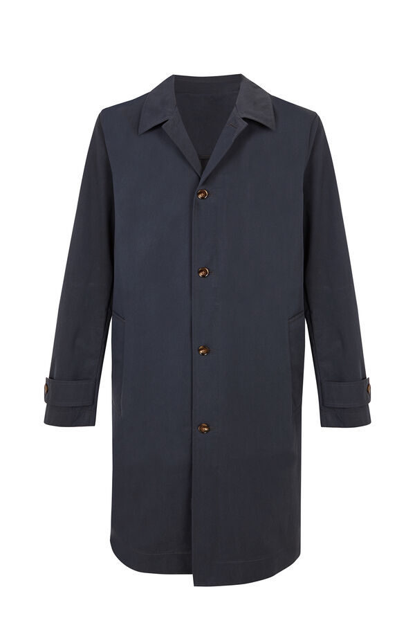 Cortefiel Cotton trench Navy