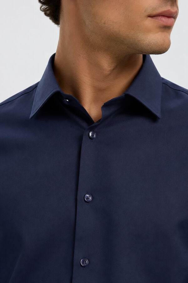 Selected Slim Fit dress shirt Navy