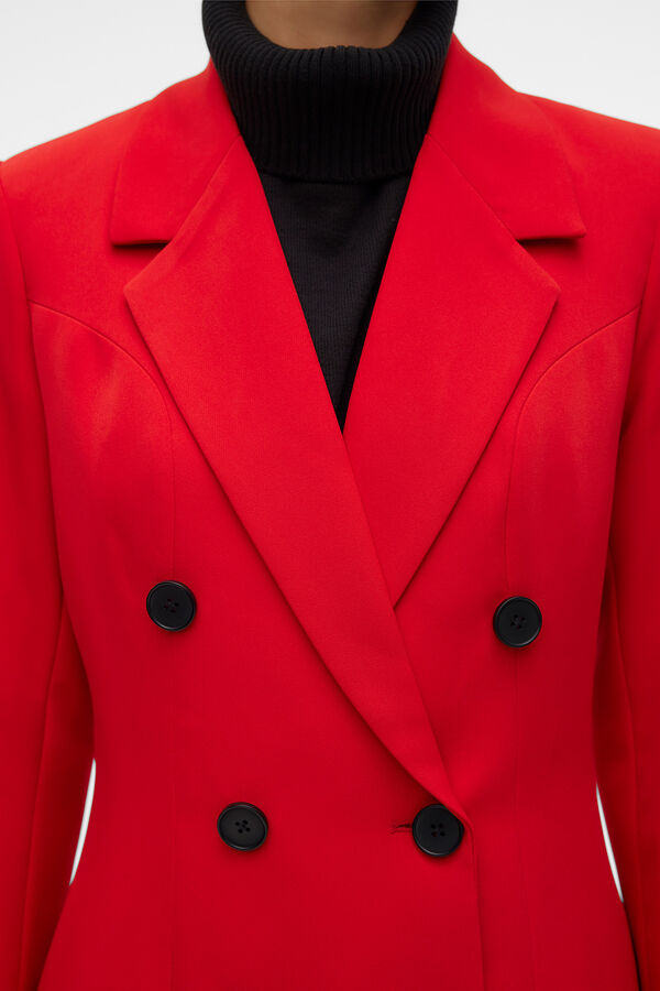 Cortefiel Blazer con botones Rojo