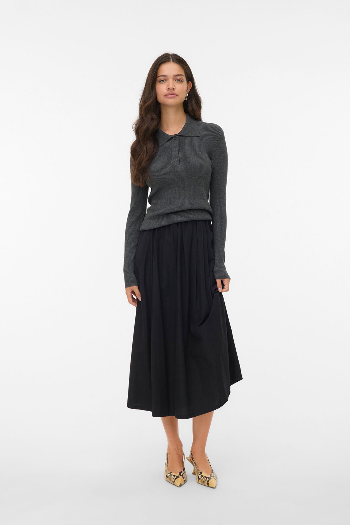 Vero Moda Camisola de malha gola polo