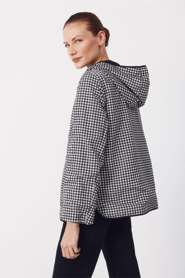 Cortefiel Reversible water-repellent parka Dark grey