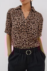 Cortefiel Animal print shirt Multicolour