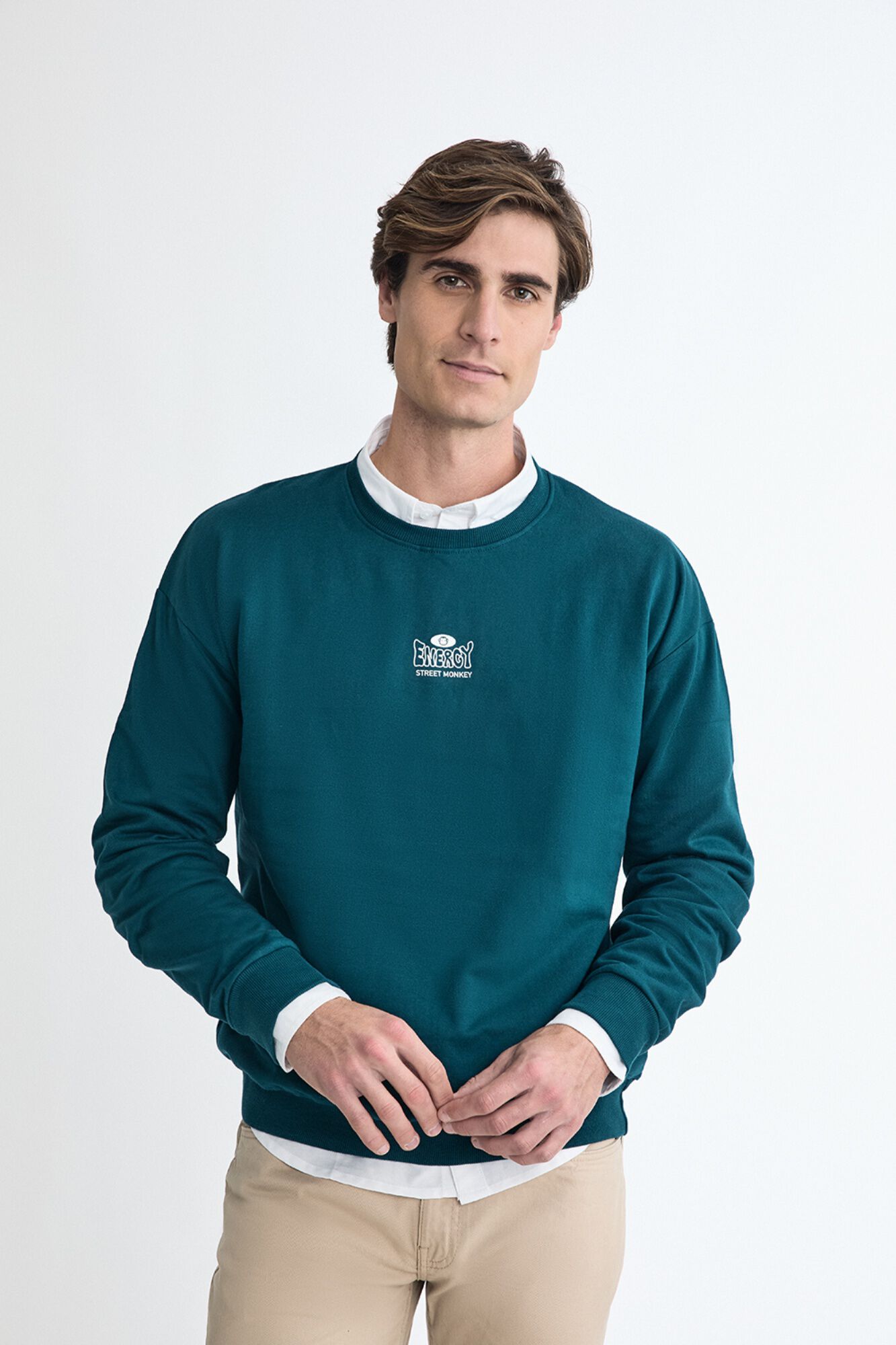Street Monkey Sweatshirt com estampado