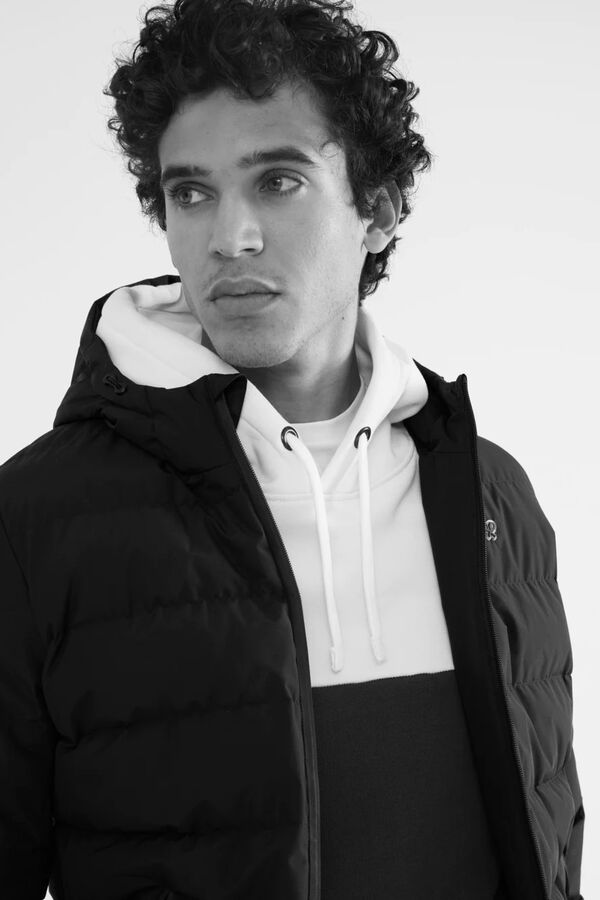 Silbon Abrigo tecnico capucha warm azul marino Azul marino