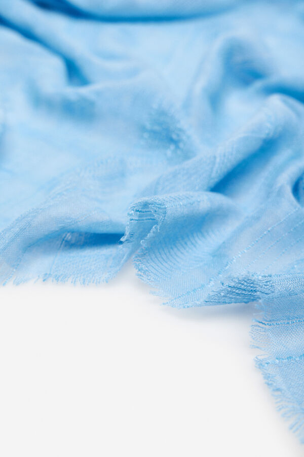 Cortefiel Zigzag scarf Blue