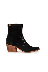 Cortefiel Olivia ankle boot in leather Black